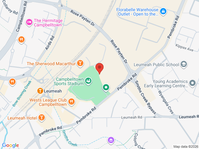 Map showing event location